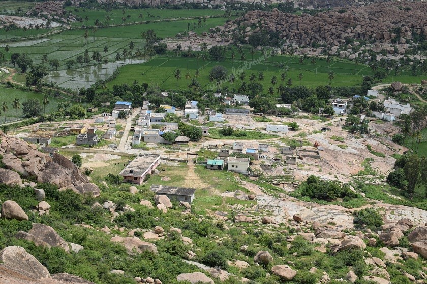 View from the top of Anjanadri hill near Hampi