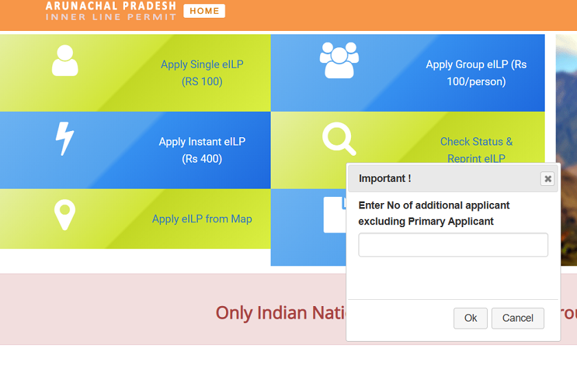 How to get ILP for Arunachal Pradesh - Apply group eILP
