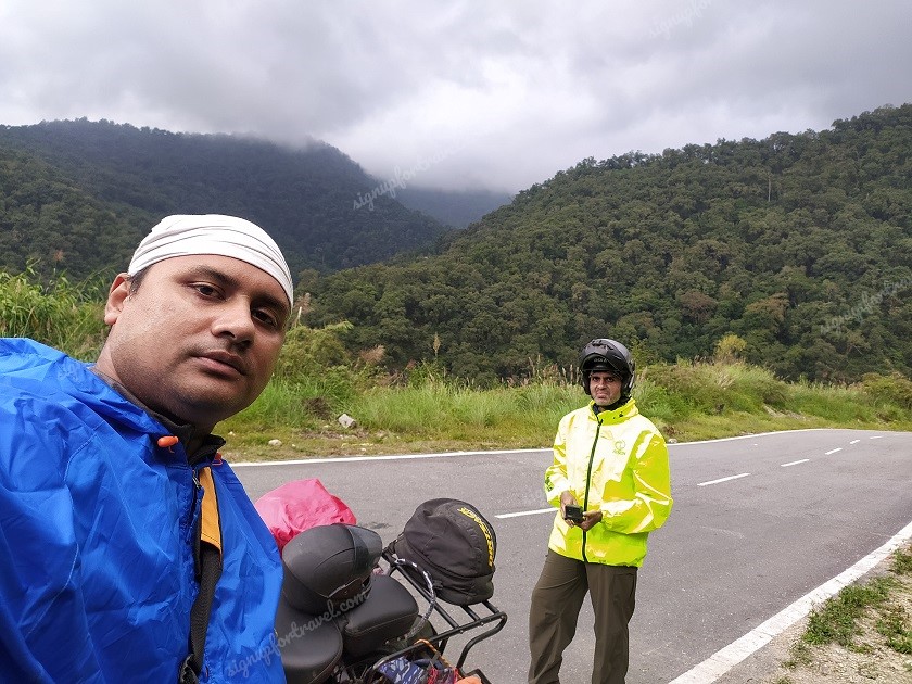 At a rest stop near Tenzingaon - Arunachal Pradesh
