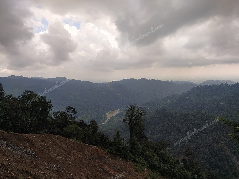 View of Assam plains from foothills of Arunachal Pradesh