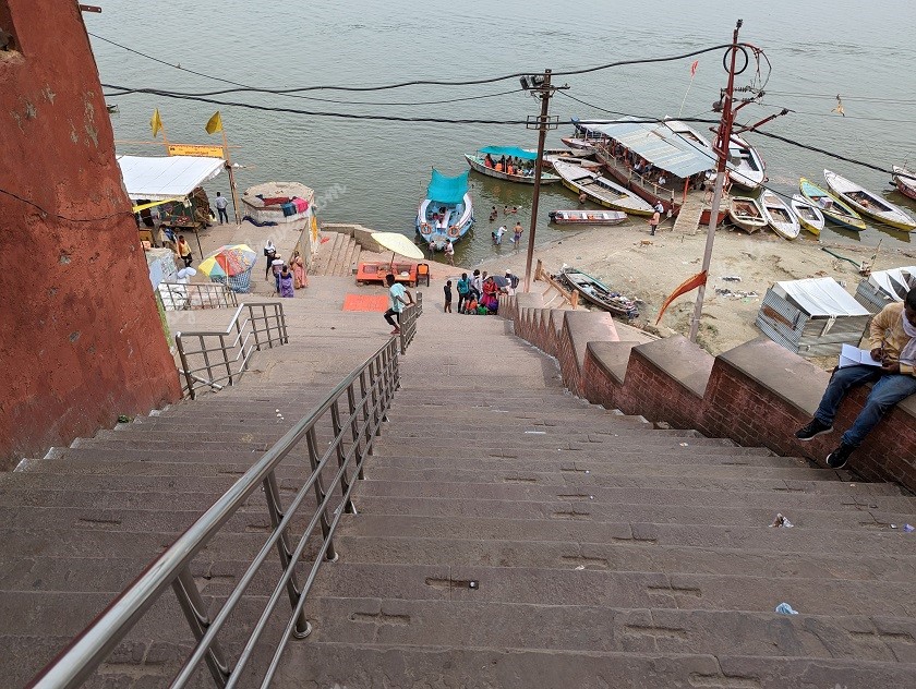 At Kedar Ghat Varanasi