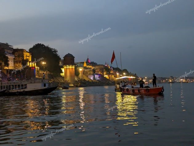 Magical view of ghats in Twilight - Assi Ghat Varanasi