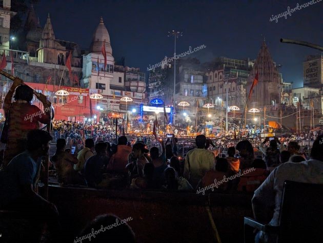 Crowd at Dashashwamedh Ghat for Ganga Aarti - Varanasi