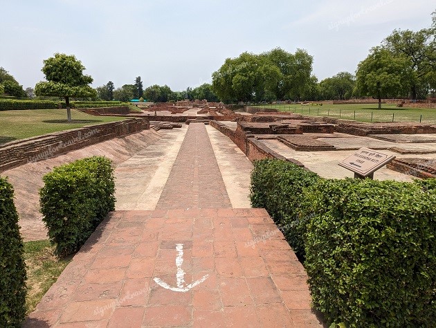 More remains of monasteries at Dhamekh Stupa Sarnath Sarnath