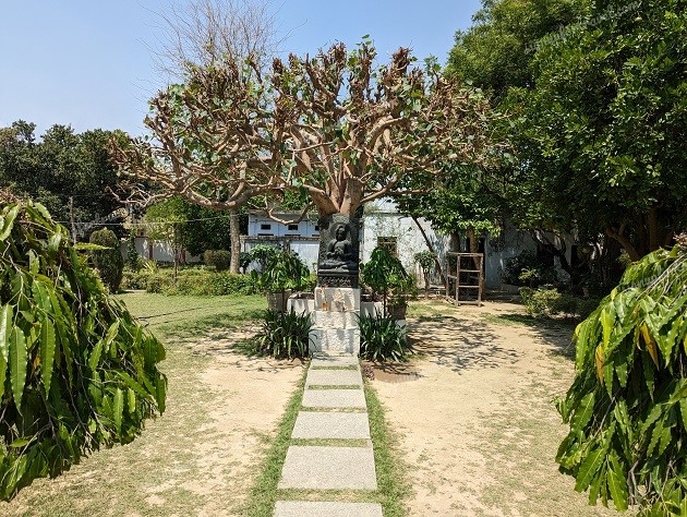 Lord Buddha Statue at Japanese Temple in Sarnath