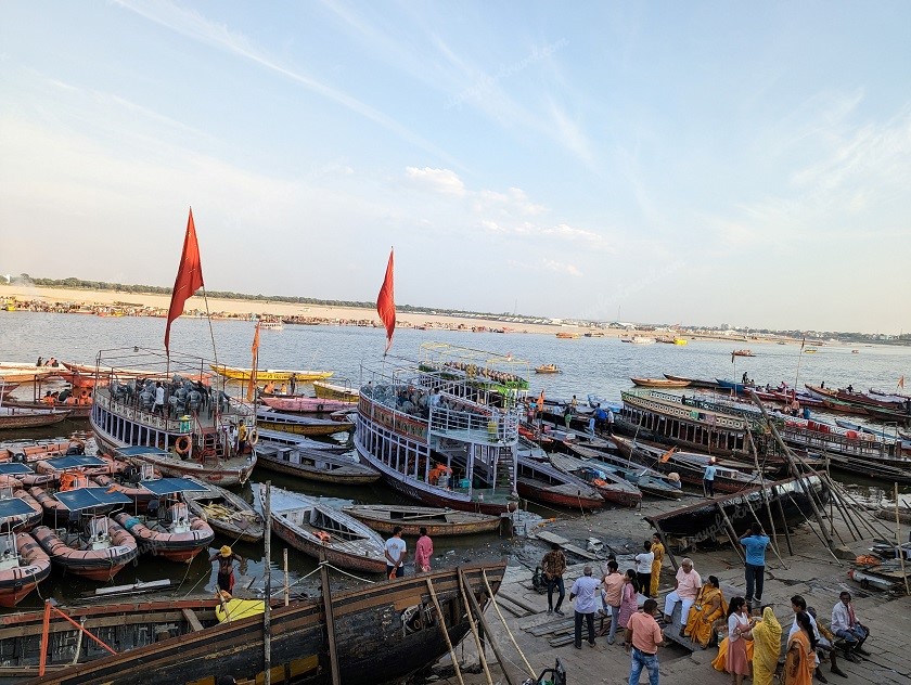 View of Ganga from near Dashashwamedh ghat