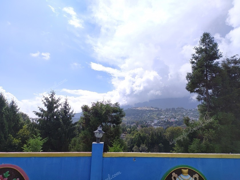 View of Tawang Monastery from close to Tawang  War Memorial